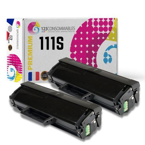 PackToner compatible avec SAMSUNG 111S noir, 2 toners noirs