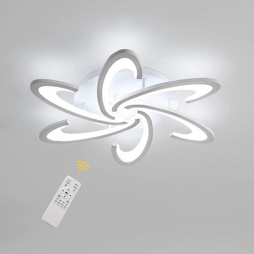 Plafonnier LED Ronde Panneau, Acrylique Avec Décors Transparent