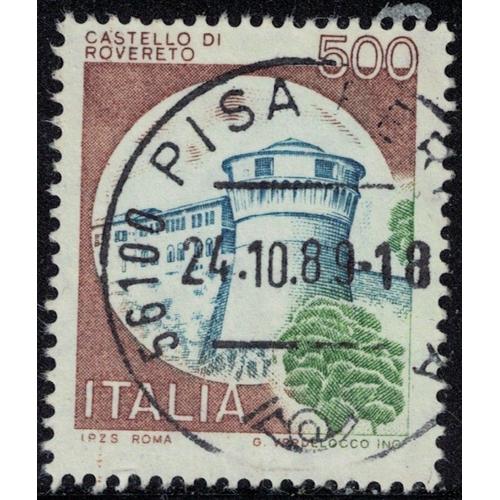 Italie 1980 Oblitéré Used Castello Di Rovereto Castle Château Y&t It 1451 Su