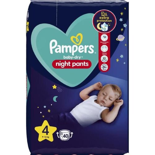 Pampers Baby-Dry Night Pants Pour La Nuit Taille 4 - 40 Couches-Culottes