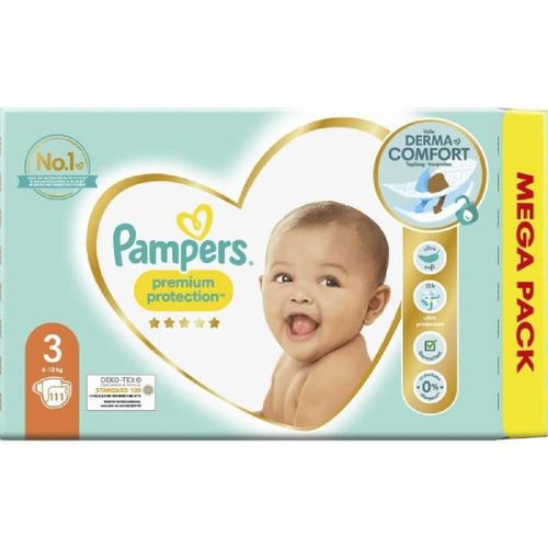Pampers Premium Protection Taille 3 - 111 Couches