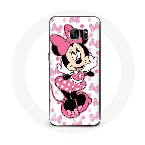Coque Pour Samsung Galaxy S6 Minnie Mouse Dessin Animé Mignon Rose