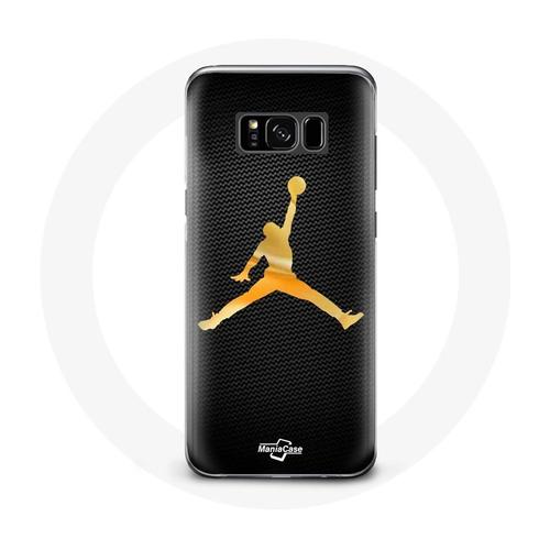 Coque Pour Samsung Galaxy S8 Plus Air Michael Jordan Logo Jaune