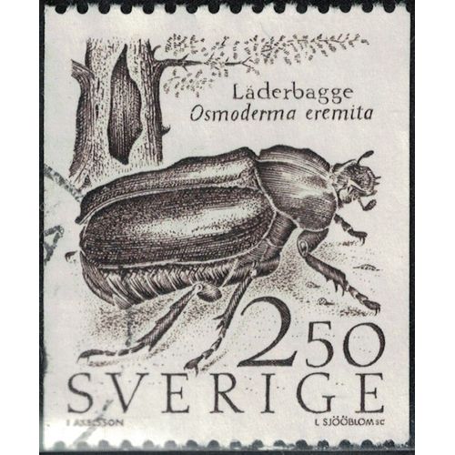 Suède 1987 Oblitéré Used Insecte Osmoderma Eremita Pique Prune Y&t Se 1408 Su