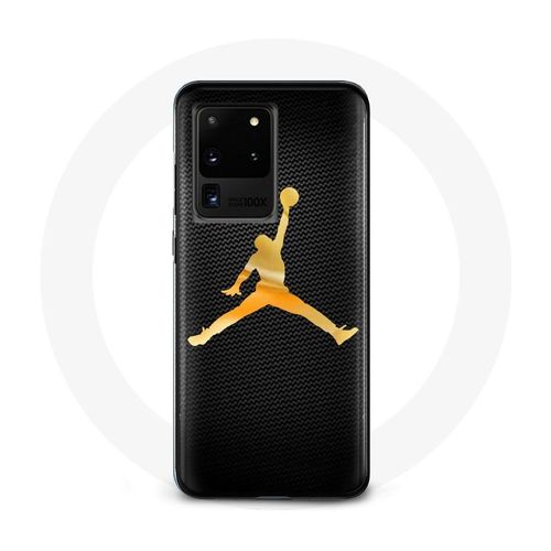Coque Pour Samsung Galaxy S20 Ultra Air Michael Jordan Logo Jaune