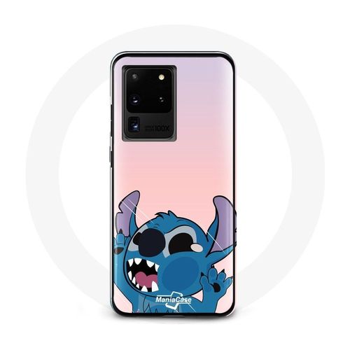 Coque Pour Samsung Galaxy S20 Ultra Stitch Le Nez En L'air Fond Rose
