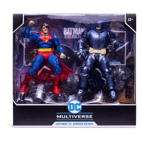 Dc - Superman Vs Armored Batman - Figurine Articulée 18cm