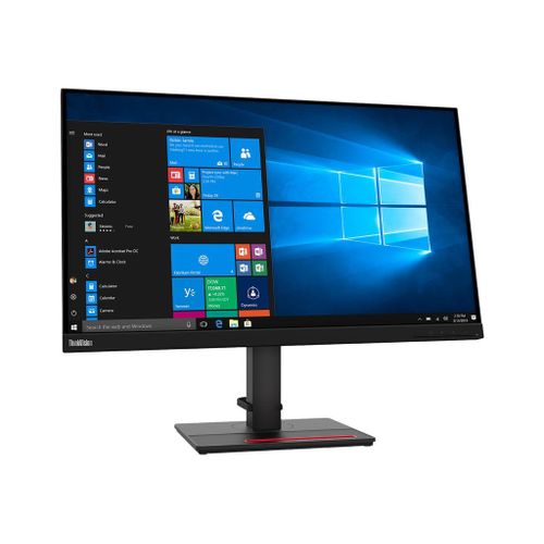 Lenovo ThinkVision T27q-20 - Écran LED - 27" - 2560 x 1440 QHD @ 60 Hz - IPS - 350 cd/m² - 1000:1 - 4 ms - HDMI, DisplayPort - noir corbeau - pour ThinkPad P15 Gen 2 20YQ