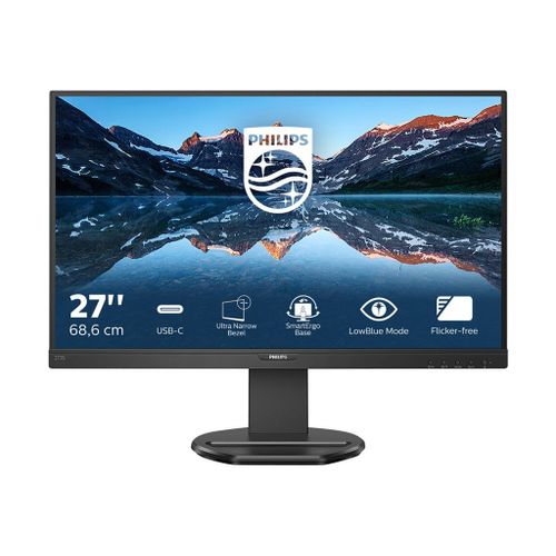 Philips 273B9 - Écran LED - 27" - 1920 x 1080 Full HD (1080p) @ 75 Hz - IPS - 250 cd/m² - 1000:1 - 4 ms - HDMI, VGA, DisplayPort, USB-C - haut-parleurs - noir