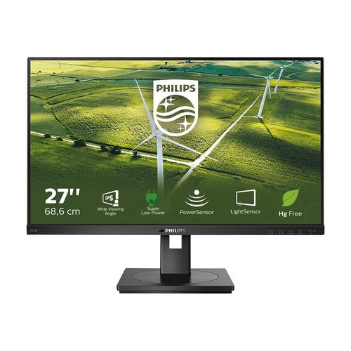 Philips B Line 272B1G - Écran LED - 27" - 1920 x 1080 Full HD (1080p) @ 75 Hz - IPS - 250 cd/m² - 1000:1 - 4 ms - HDMI, DVI-D, VGA, DisplayPort - haut-parleurs - texture noire