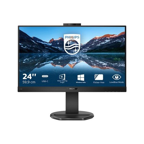 Philips B Line 243B9H - Écran LED - 24" (23.8" visualisable) - 1920 x 1080 Full HD (1080p) @ 75 Hz - IPS - 250 cd/m² - 1000:1 - 4 ms - HDMI, VGA, DisplayPort, USB-C - haut-parleurs - texture...