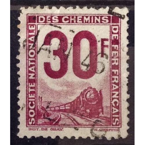 Colis Postaux - Petits Colis - 30f Violet-Rouge (Très Joli N° 12) Obl - France Année 1944 - Brn83 - N25917