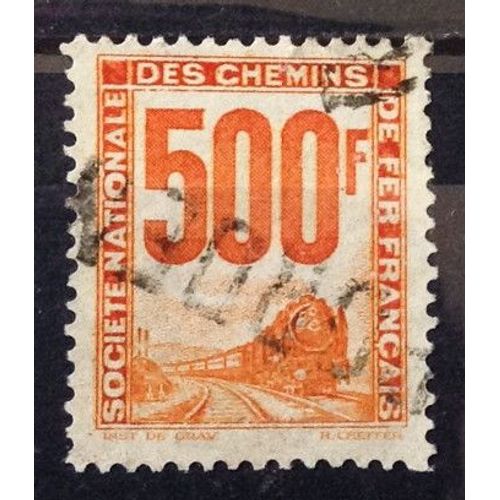 Colis Postaux - Petits Colis - 500f Jaune-Orange (Très Joli N° 25) Obl - France Année 1944 - Brn83 - N25697