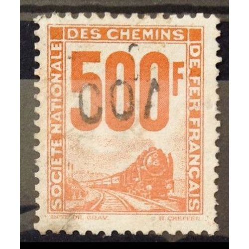 Colis Postaux - Petits Colis - 500f Jaune-Orange (Très Joli N° 25) Obl - France Année 1944 - Brn83 - N28443