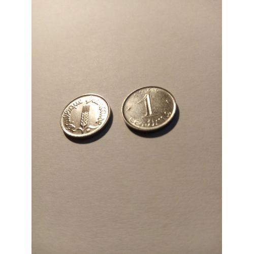 2 Pièces De 1 Centime Année 1969