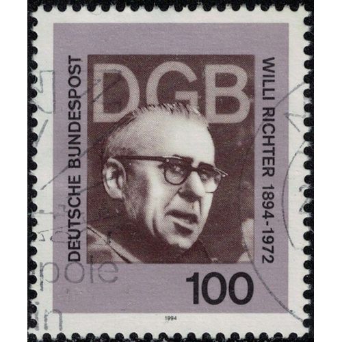 Allemagne 1994 Oblitéré Used Willi Richter Politicien Y&t De 1584 Su