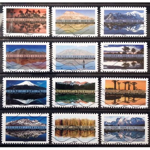 Série Reflets Et Paysages Du Monde Obl - N° 1360 1361 1362 1363 1364 1365 1366 1367 1368 1369 1370 1371 - Cote 8,40 - France Année 2017 - Brn83 - N29753