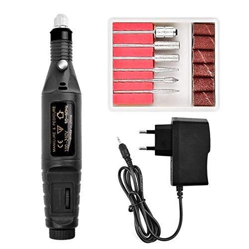 Lime a Ongle Electrique Ponceuse Lime à Ongles INF Ponceuse pour Ongles, Le noir