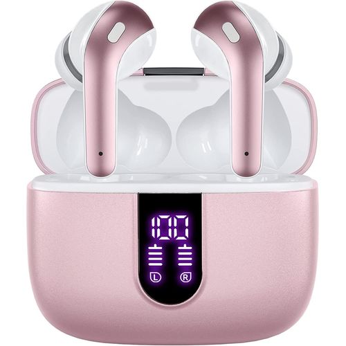 Casque Sans Fil Avec Microphone Et Commande Tactile Rose