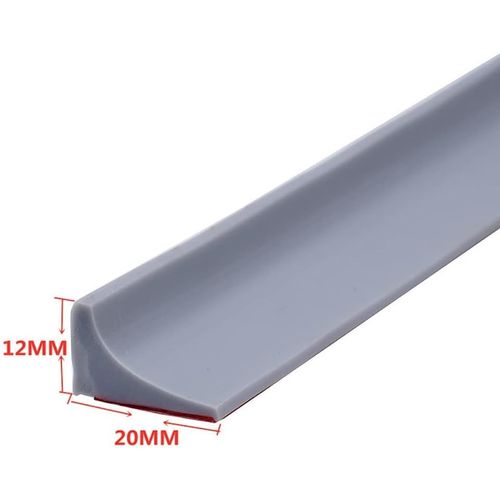 200CM Gris Barriere Seuil De Douche Anti Débordement Silicone Flexible
