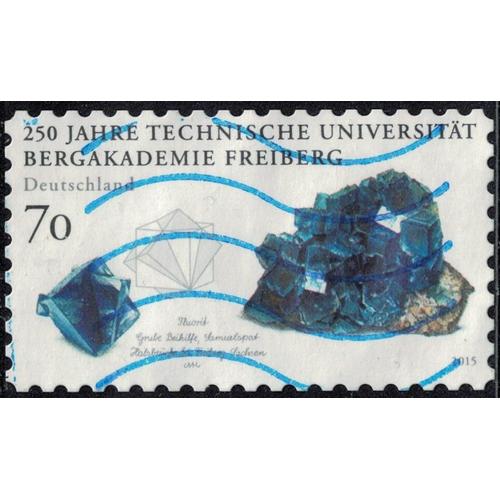 Allemagne 2015 Oblitéré Used Académie De Freiberg Minéral Fluorite Y&t De 2999 Su