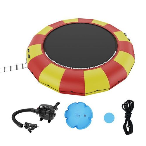 Trampoline Aquatique Gonflable-Vevor-Trampoline Sur L¿Eau 537x90cm-Rebondisseur Flottant Pour Enfants, Piscine Lac