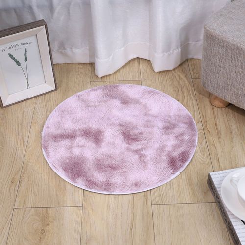 Tapis Rond Moelleux En Peau De Mouton Artificielle, Décoration De Sol Pour Salon, Chambre D'Enfant, Décoration Plus Épaisse