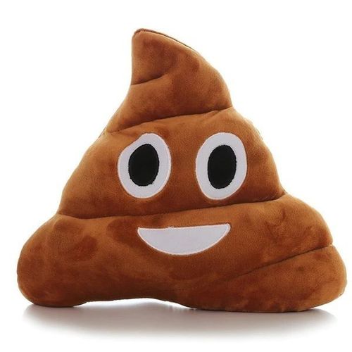 Coussin Émoticône Caca Joyeux Crotte Poo