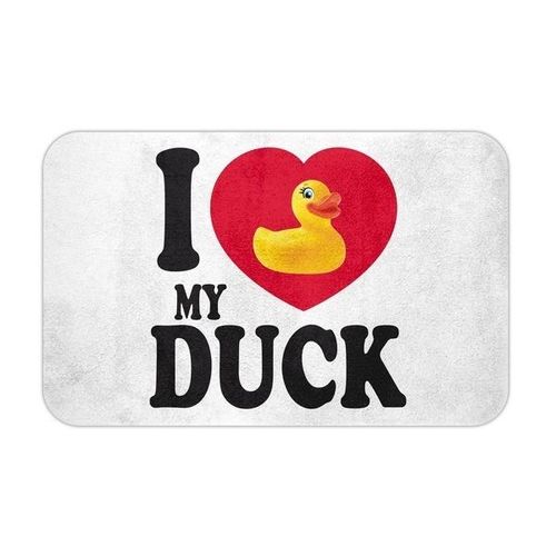 Tapis De Douche Motif Canard I Love My Duck Tapis De Bain