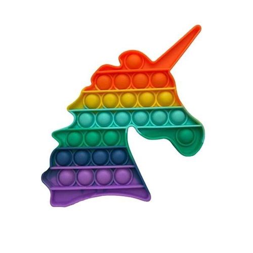 Jouet Fidget Pop It Licorne Arc En Ciel Anti-Stress & Relaxant