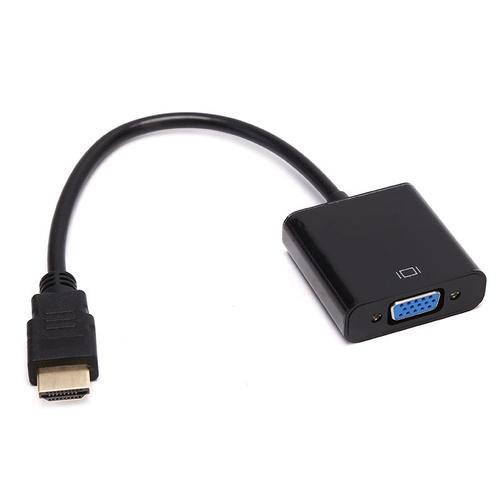 Convertisseur de câble vidéo mâle vers VGA femelle, 1080P, compatible HDMI, adaptateur AUX pour PC HDTV