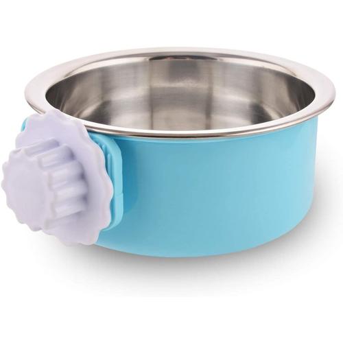 Caisse Chien Bol Amovible En Acier Inoxydable Gamelle À Suspendre Pour Animal Domestique Cage Petit Bol D'eau Feeder Nourriture Pour Chiens Chats Lapins Birdsgreen Pet Supplies Petit