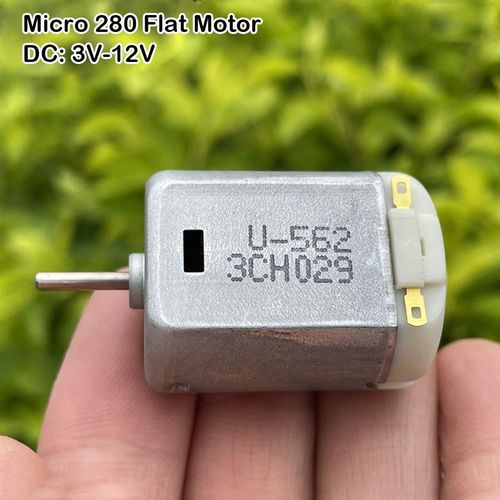 Moteur électrique plat 280 cc 3V-12V 11000 tr/min, 4 pièces, balais de carbone, grande vitesse, grand couple, accessoires pour modèle de voiture/bateau