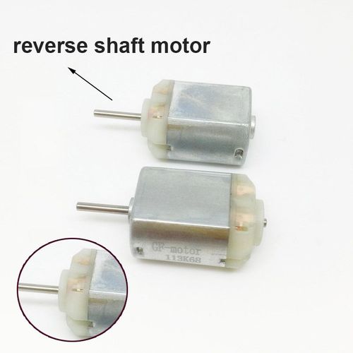 Moteur à balais de carbone cc 130 12V, Type insertion, pour voiture, réglage du rétroviseur, moteur à arbre de recul en option