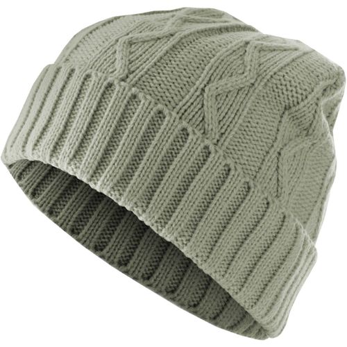 Urban Classics Beanie Bonnet - Cable Flap Gris