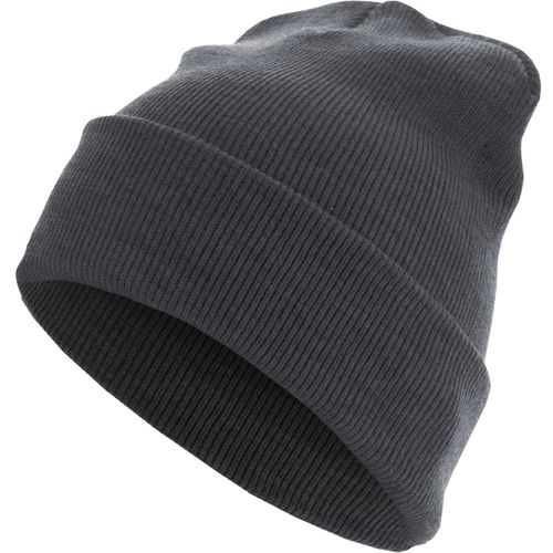 Urban Classics Beanie Bonnet - Basic Flap Long Heather Gris