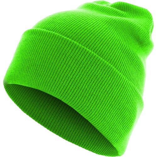 Urban Classics Beanie Bonnet - Basic Flap Long Neon Vert