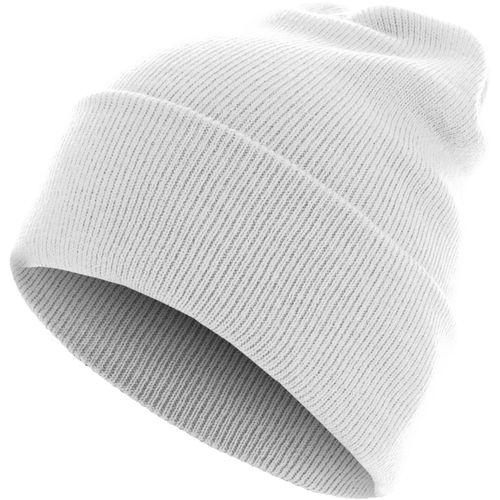 Urban Classics Beanie Bonnet - Basic Flap Long Blanc