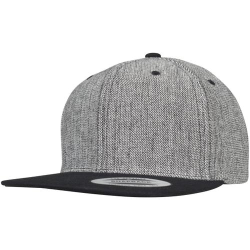 Flexfit Classic 6-Panel Snapback Cap Melange / Noir