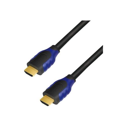 LogiLink High Speed with Ethernet - Câble HDMI avec Ethernet - HDMI mâle pour HDMI mâle - 1 m - noir - support 4K