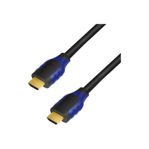 LogiLink High Speed with Ethernet - Câble HDMI avec Ethernet - HDMI mâle pour HDMI mâle - 5 m - noir - support 4K