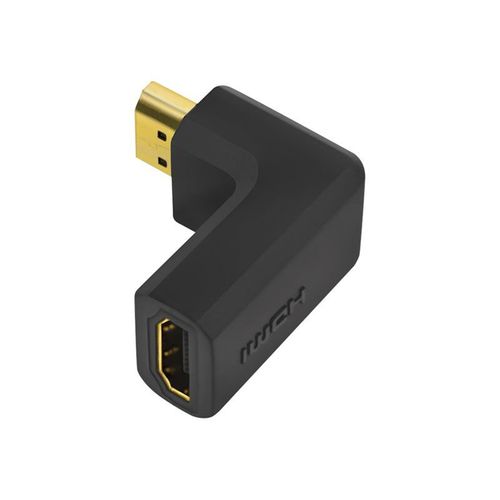 LogiLink - Adaptateur d'angle droit d'HDMI - HDMI mâle pour HDMI femelle - connecteur à 90°