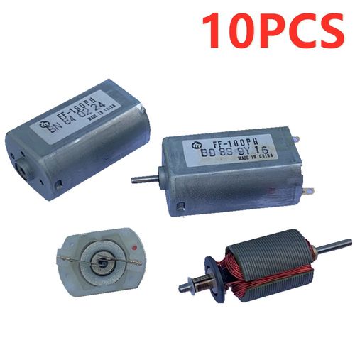 Moteur de rasoir électrique FF180 DC 2.4V 3.7V, 10 pièces/lot, importé, modèle de jouet, grande vitesse, moteur de brosse en métal précieux