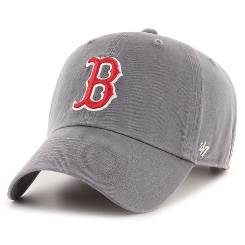 47 Brand Relaxed Fit Cap - Mlb Clean Up Boston Red Sox Gris