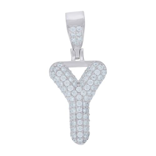 Premium 925 Argent Sterling Lettre Pendentif Mini Y