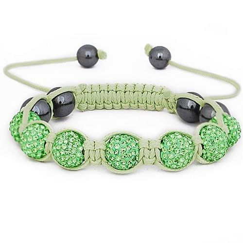 Iced Out Unisex Bracelet - Beads Vert Lime
