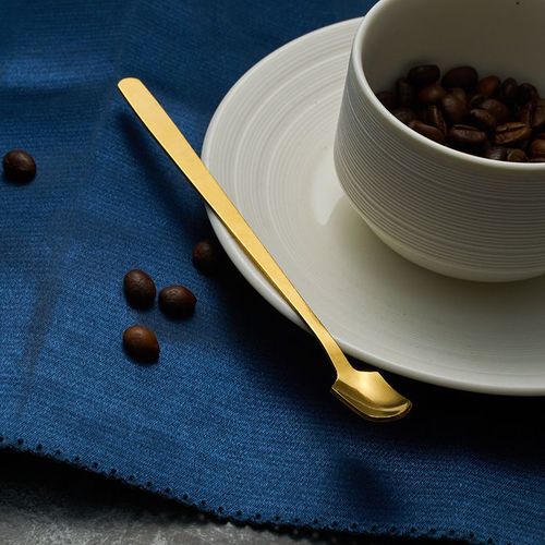 Cuillère À Café À Tête Carrée, Cuillère À Café À Long Manche En Acier Inoxydable, Cuillère À Remuer Pour Dessert Crème Glacée, Mini Cuillère, Vaisselle De Cuisine