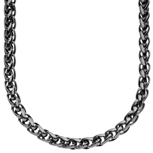 Iced Out Bling Basket Chaîne - 6.5mm Noir