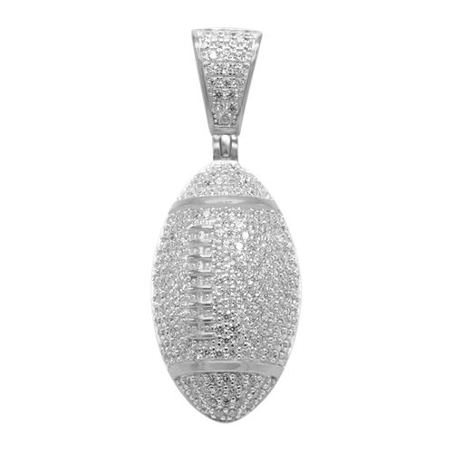 925 Sterling Argent Penditif - Football