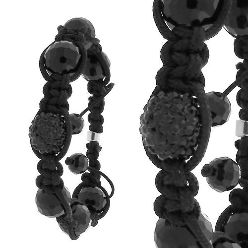 Unisex Pave Balls Bracelet - One Noir / Noir